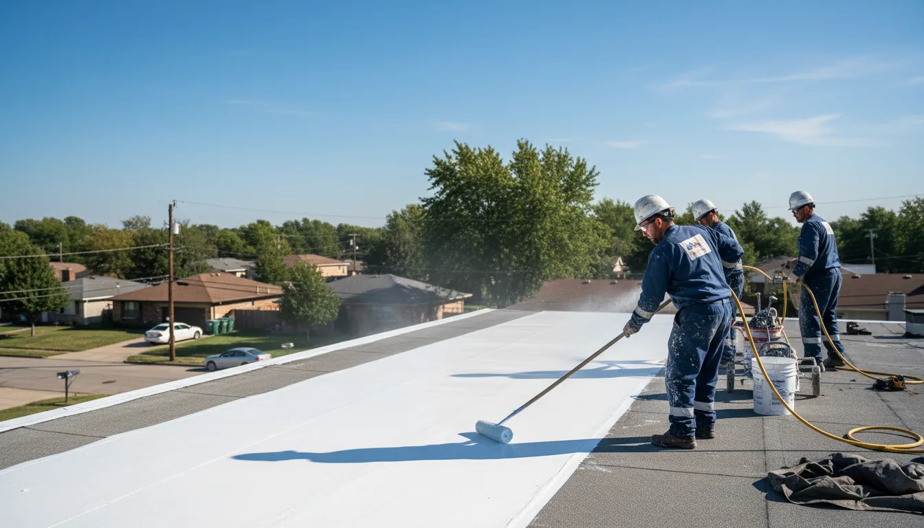 Commercial roof coating in Winston, GA near me